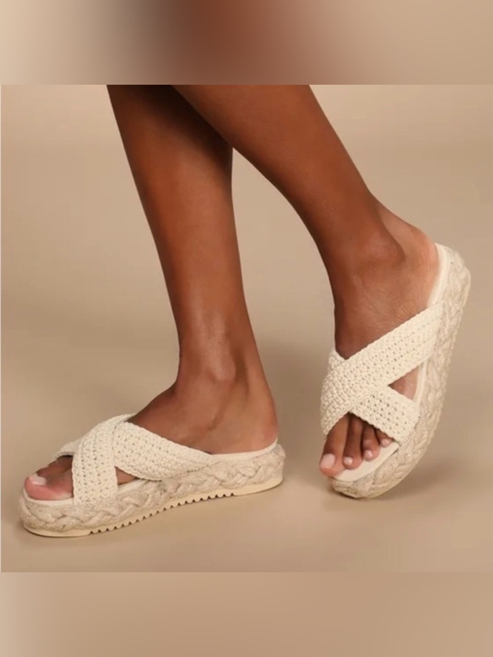 Beach by Matisse Kalani Raffia Flatform Sandals